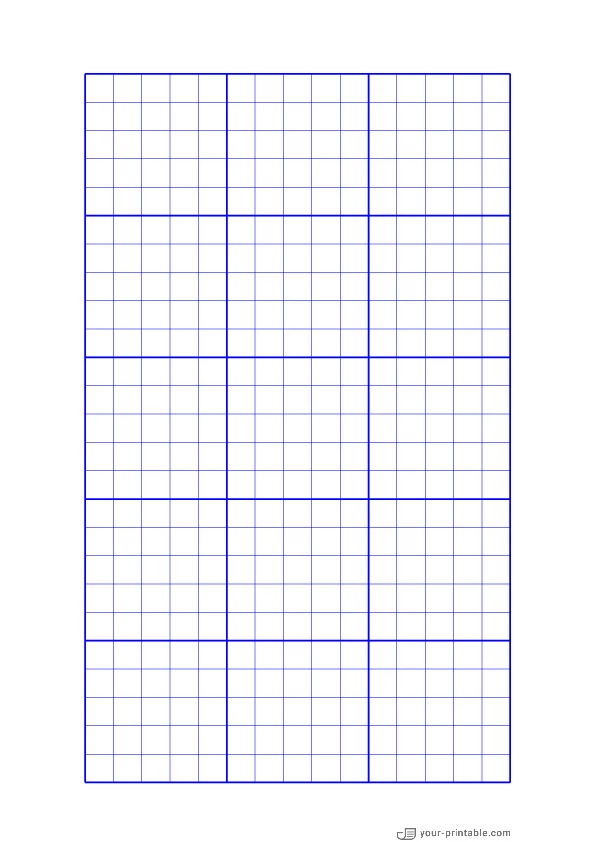 1 cm Karopapier blau - 10071921