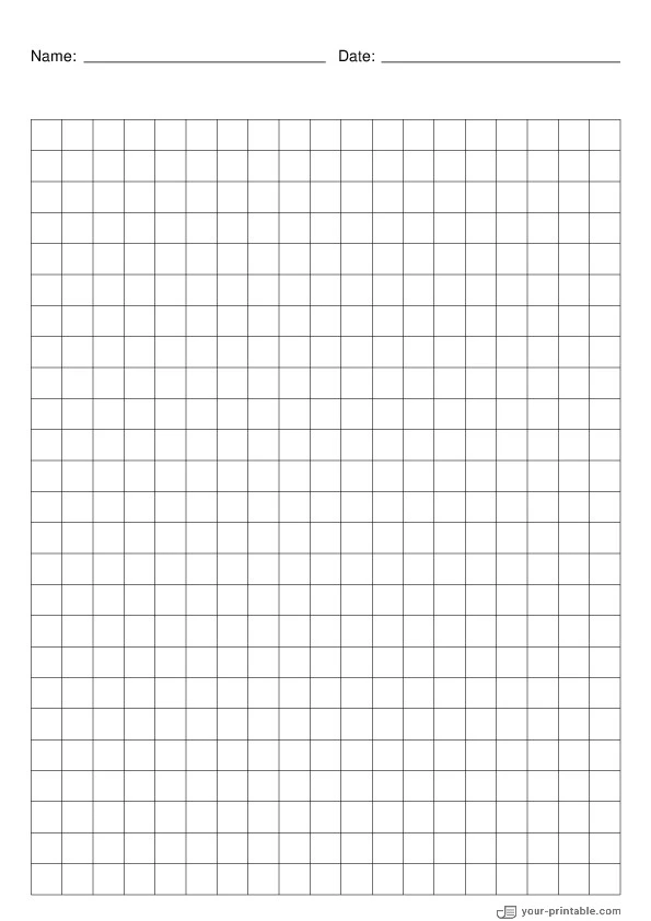 Zentimeter Gitterpapier schwarz Mit Name und Datum - 10071866
