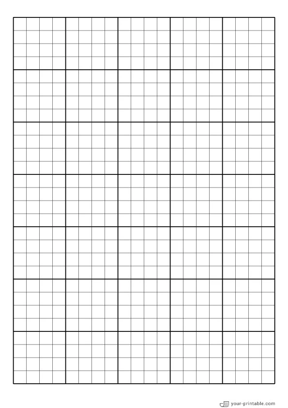 Papel cuadriculado de página completa negro de 3/8 de pulgada - 10071918