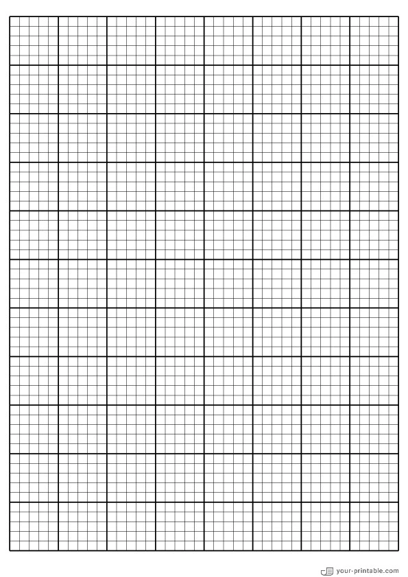 Volle Seite Millimeterpapier schwarz 5 mm - 10071934