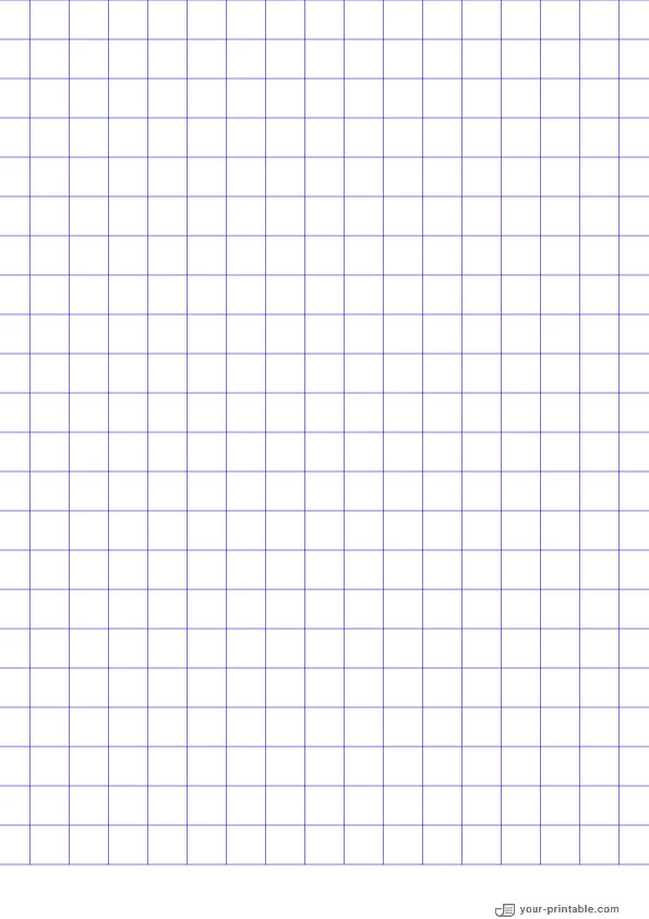 Papel cuadriculado de página completa azul 1/2 pulgada - 10071877