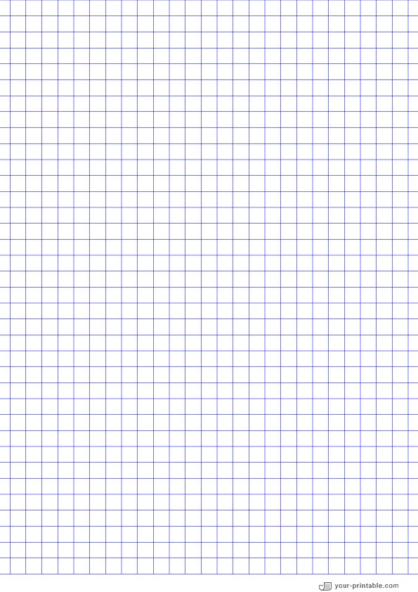 Volle Seitengitterpapier blau 8 mm - 10071885