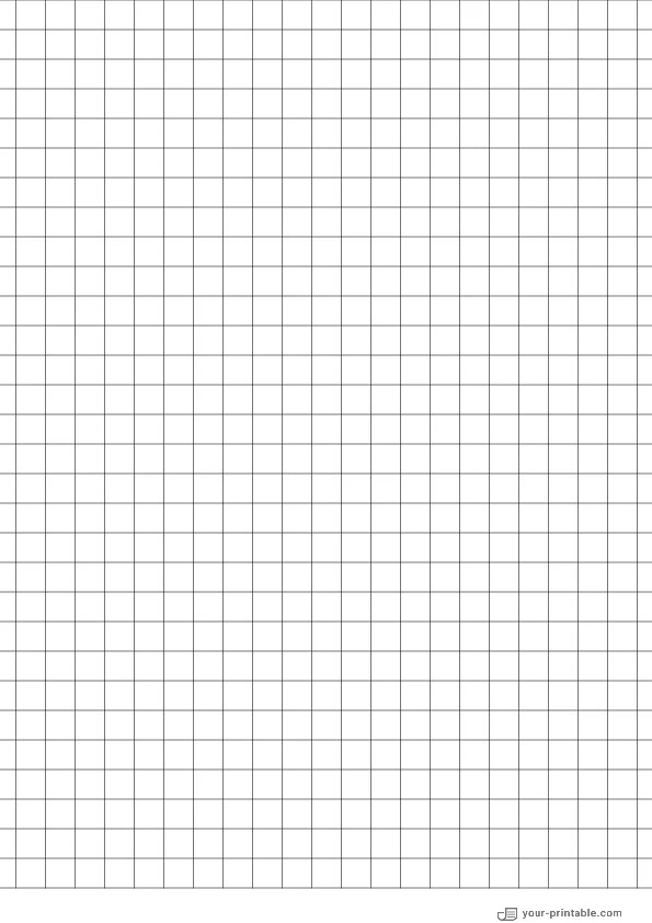 Volle Seite Großes Gitterpapier schwarz 3/8 Zoll - 10071860