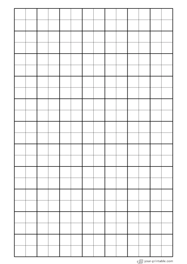 Papel milimetrado negro de 1/2 pulgada - 10071924