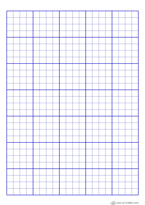 Papel cuadriculado azul de 3/8 pulgadas - 10071917