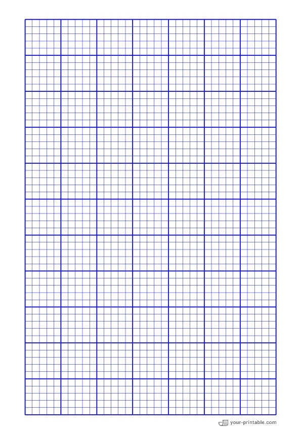 Gitterpapier blau 5 mm - 10071933