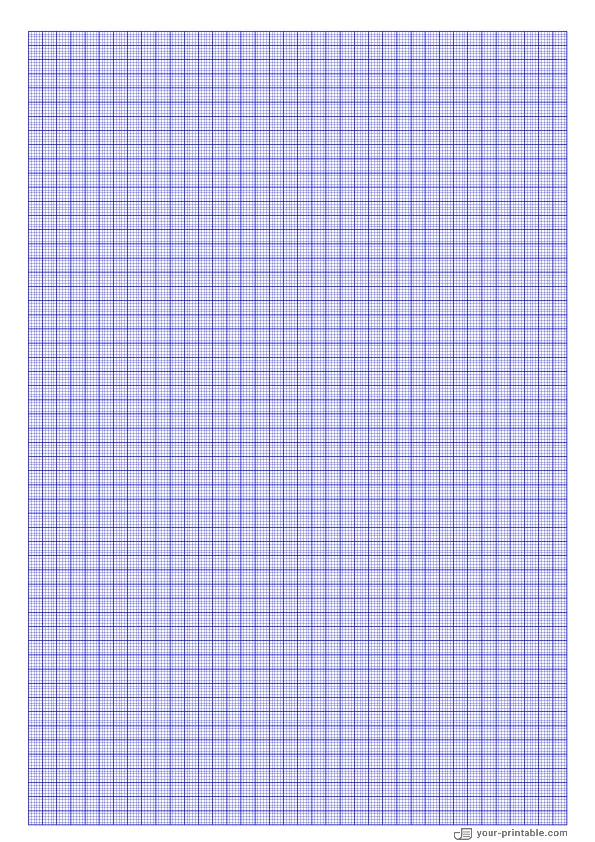 Papel cuadriculado azul de un milímetro. - 10071941