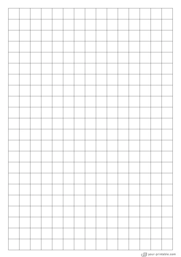 Papel cuadriculado negro de 1/2 pulgada - 10071870