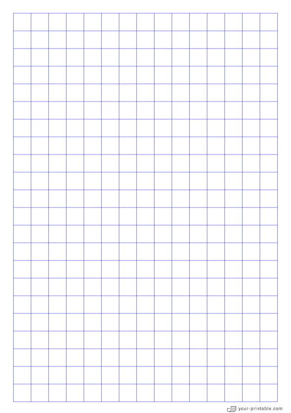 Papel Cuadriculado azul de 1/2 pulgada - 10071871