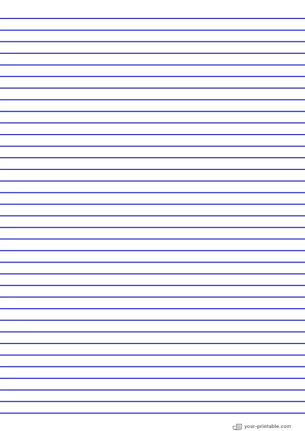 Lined Paper for Pre School Blue 8mm - 10070602