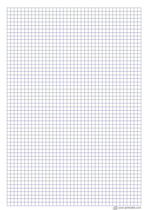 Math Gitterpapier blau 5mm - 10071903