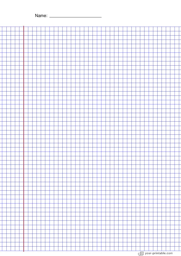 Math Gitterpapier blau 5mm mit Name und Rand - 10071913 Math Gitterpapier blau 5mm mit Name und Rand - 10071913
