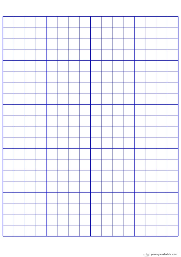 Papel gráfico Staar azul de 1/4 pulgada - 10071931
