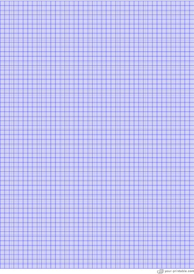 Papel cuadriculado de página completa azul de un mm Plantilla