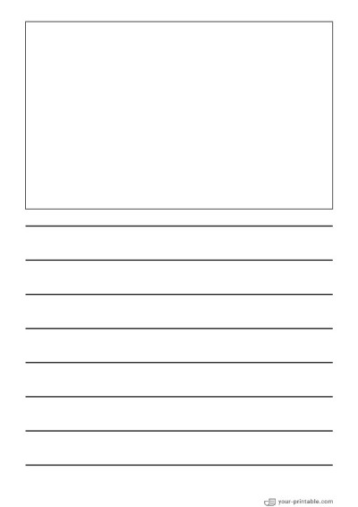 Papel forrado para preescolar Negro 20mm Con cuadro de imagen para niños Plantilla
