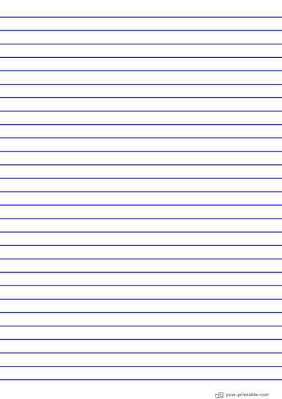 Lined Paper for Pre School Blue 10mm Template Lined Paper for Pre School Blue 10mm Template
